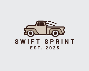 Fast Pickup Truck logo design