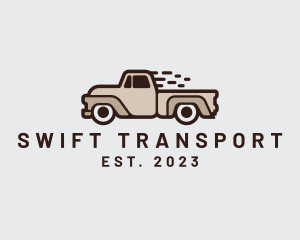 Fast Pickup Truck logo design