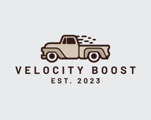 Fast Pickup Truck logo design