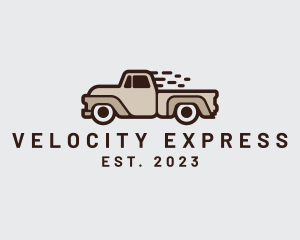 Fast Pickup Truck logo design