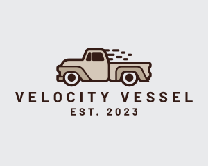 Fast Pickup Truck logo design