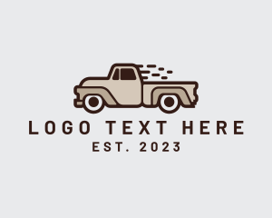 Travel - Fast Pickup Truck logo design