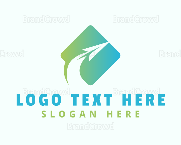 Paper Airplane Freight Logo