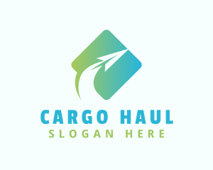 Paper Airplane Freight logo design