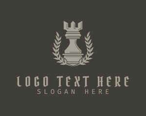 Touch Move - Rook Chess Piece logo design