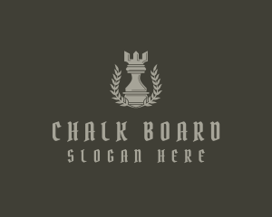 Rook Chess Piece logo design