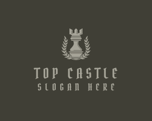 Rook Chess Piece logo design