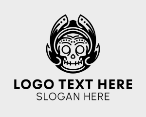 Cultural - Gaming Skull Avatar logo design