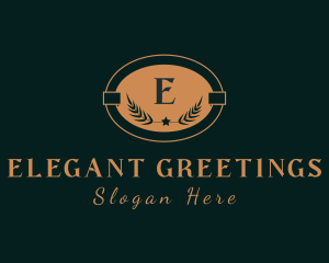 Elegant Gold Wreath logo design