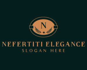 Elegant Gold Wreath logo design