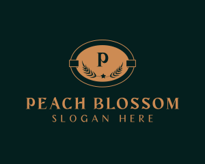 Elegant Gold Wreath logo design