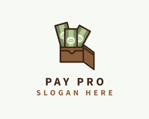 Salary - Cryptocurrency Cash Wallet logo design