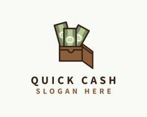 Cryptocurrency Cash Wallet logo design