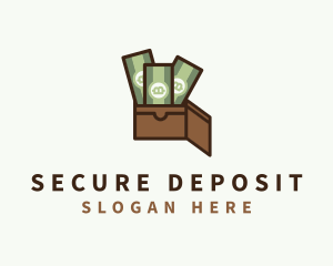 Deposit - Cryptocurrency Cash Wallet logo design