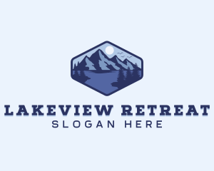 Lake - Forest Mountain Lake logo design