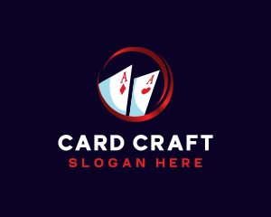 Poker Card Gambling logo design