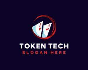 Token - Poker Card Gambling logo design