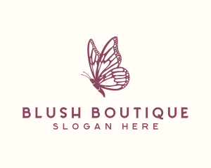 Butterfly Beauty Boutique logo design