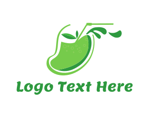Mango - Green Mango Juice logo design