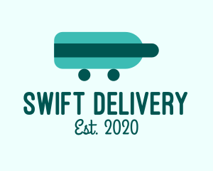 Teal Bottle Delivery logo design