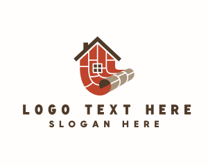 Floor - House Brick Flooring logo design