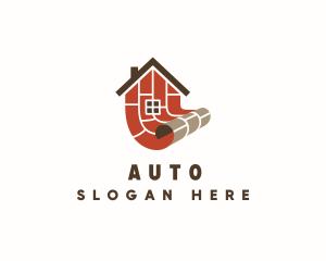 Apartment - House Brick Flooring logo design