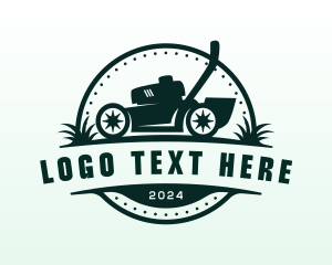 Gardening Lawn Mower  Logo