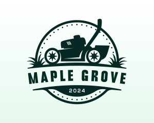 Gardening Lawn Mower  Logo