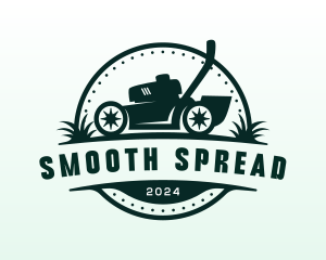 Gardening Lawn Mower  Logo