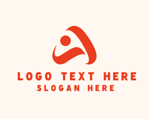 Toga - Fitness Instructor Letter A logo design