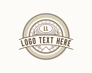 Bourbon - Antique Liquor Brand logo design