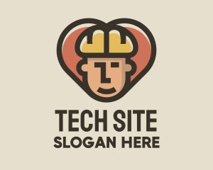 Site - Construction Worker Heart logo design