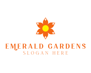 Flower Petals Garden logo design