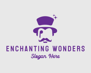 Magician - Magician Top Hat Monocle logo design