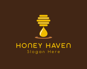 Beehive - Honey Hive Drop logo design
