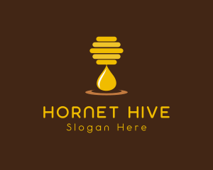 Hornet - Honey Hive Drop logo design