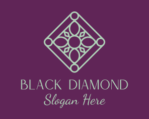 Elegant Diamond Flower  logo design