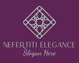 Elegant Diamond Flower  logo design