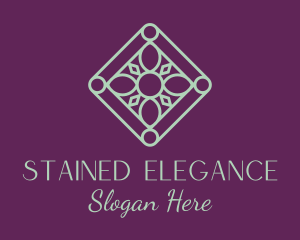 Elegant Diamond Flower  logo design