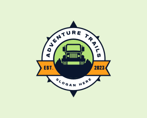 Adventure Jeep Car logo design