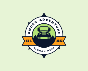 Adventure Jeep Car logo design