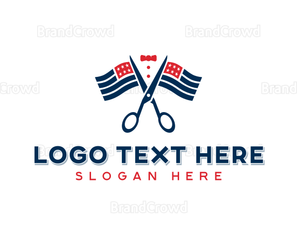 American Flag Shears Logo