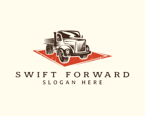 Forwarder - Cargo Logistics Truck logo design