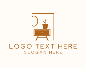 Side Table - Home Furniture Decor logo design