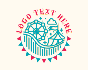 Canopy - Rollercoaster Amusement Park logo design