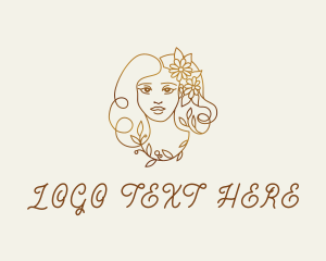 Salon - Floral Beauty Skincare logo design