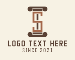 Account - Letter S Legal Office logo design