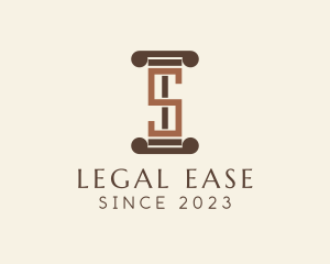 Judiciary - Legal Pillar Letter S logo design