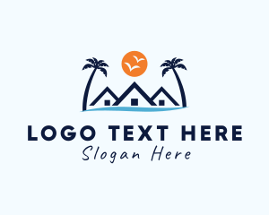 Villa - Resort Beach House logo design