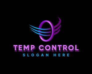 Thermostat - Airflow Temperature Ventilation logo design